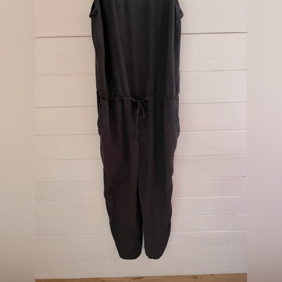 JAMES PERSE Jumpsuit Sleeveless Black Women’s Sz 1 Viscose Drawstring Waist - Picture 3 of 6